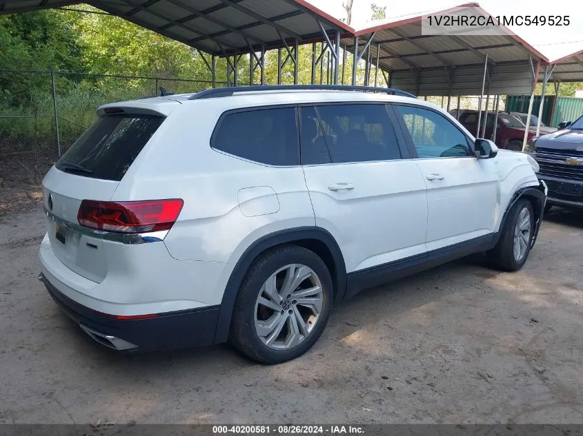 1V2HR2CA1MC549525 2021 Volkswagen Atlas 3.6L V6 Se W/Technology