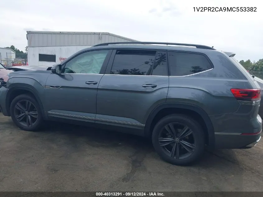 2021 Volkswagen Atlas 3.6L V6 Se W/Technology R-Line VIN: 1V2PR2CA9MC553382 Lot: 40313291