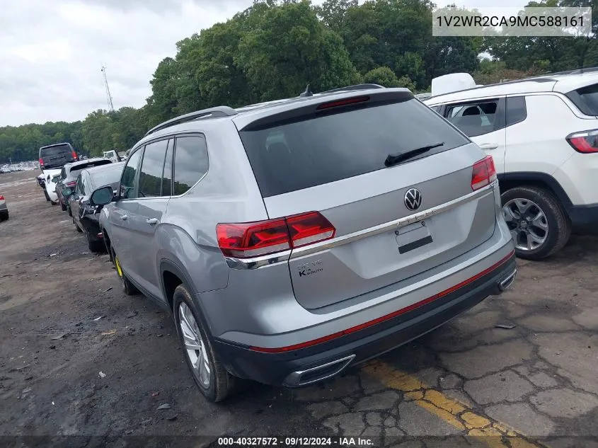 2021 Volkswagen Atlas 3.6L V6 Se W/Technology VIN: 1V2WR2CA9MC588161 Lot: 40327572