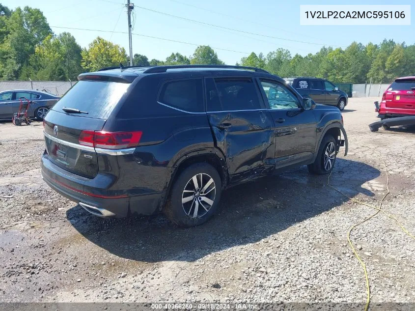 2021 Volkswagen Atlas 2.0T Se VIN: 1V2LP2CA2MC595106 Lot: 40366280