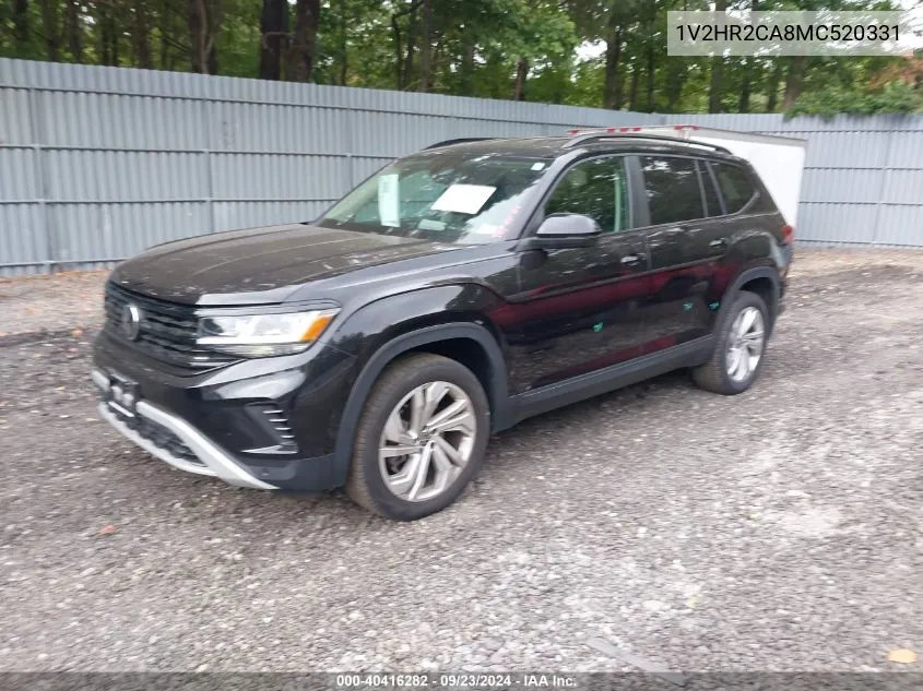 2021 Volkswagen Atlas 3.6L V6 Se W/Technology VIN: 1V2HR2CA8MC520331 Lot: 40416282