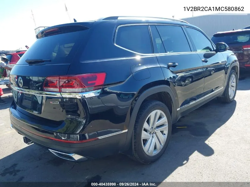 2021 Volkswagen Atlas 3.6L V6 Sel VIN: 1V2BR2CA1MC580862 Lot: 40435998