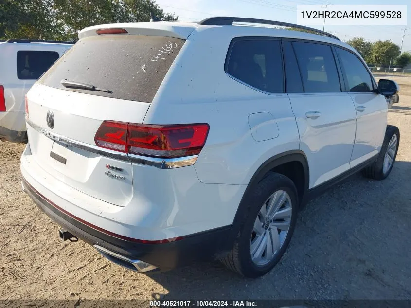 2021 Volkswagen Atlas 3.6L V6 Se W/Technology VIN: 1V2HR2CA4MC599528 Lot: 40521017