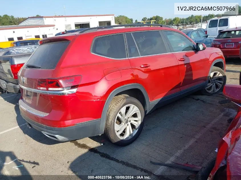 2021 Volkswagen Atlas 3.6L V6 Se W/Technology VIN: 1V2JR2CA6MC507966 Lot: 40523756