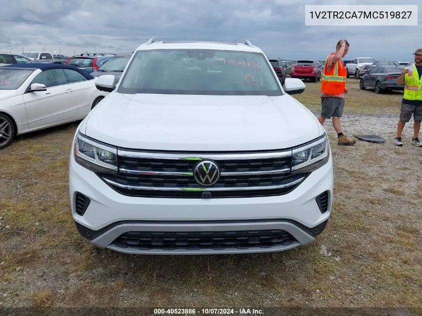 1V2TR2CA7MC519827 2021 Volkswagen Atlas Sel Premium