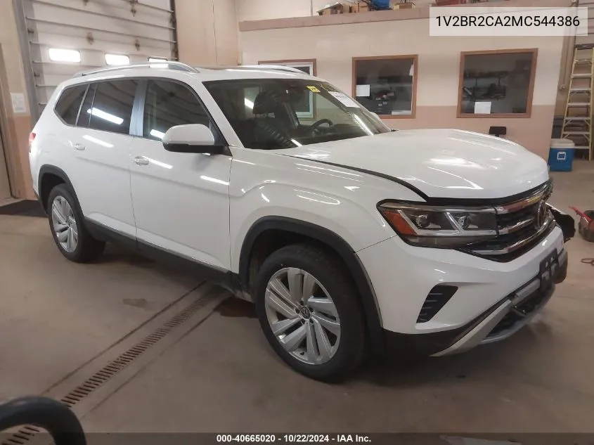 2021 Volkswagen Atlas 3.6L V6 Sel VIN: 1V2BR2CA2MC544386 Lot: 40665020