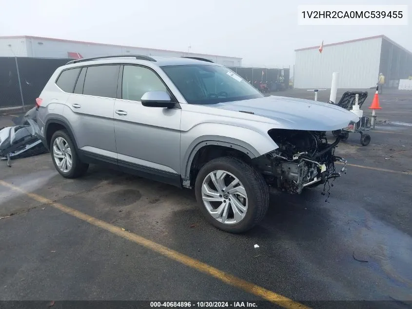 2021 Volkswagen Atlas 3.6L V6 Se W/Technology VIN: 1V2HR2CA0MC539455 Lot: 40684896