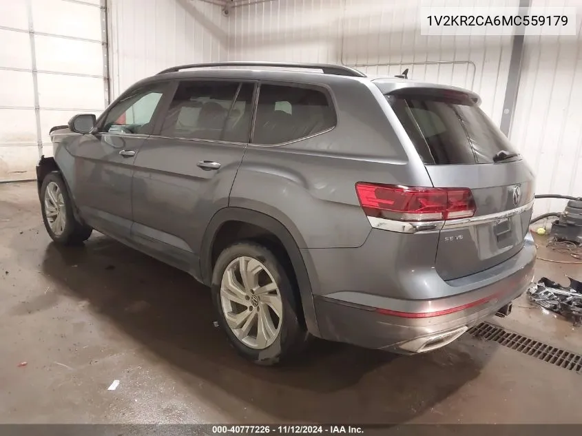 1V2KR2CA6MC559179 2021 Volkswagen Atlas 3.6L V6 Se W/Technology