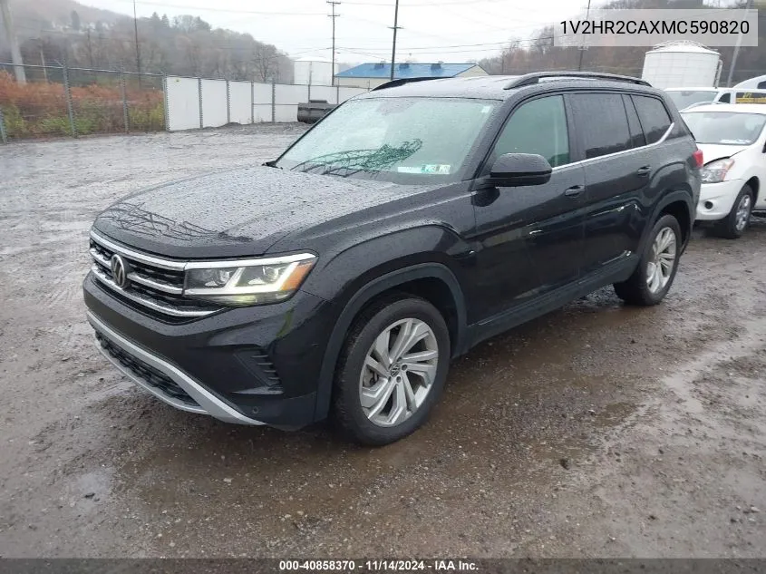 2021 Volkswagen Atlas 3.6L V6 Se W/Technology VIN: 1V2HR2CAXMC590820 Lot: 40858370