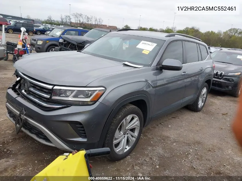 2021 Volkswagen Atlas 3.6L V6 Se W/Technology VIN: 1V2HR2CA5MC552461 Lot: 40859622