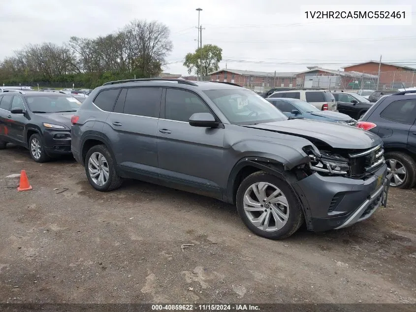 2021 Volkswagen Atlas 3.6L V6 Se W/Technology VIN: 1V2HR2CA5MC552461 Lot: 40859622