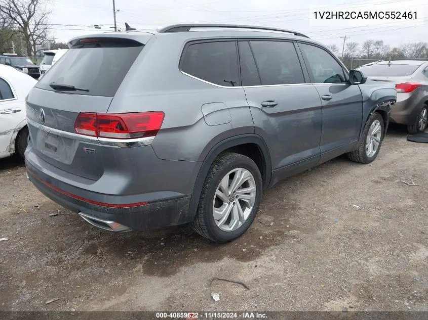 2021 Volkswagen Atlas 3.6L V6 Se W/Technology VIN: 1V2HR2CA5MC552461 Lot: 40859622