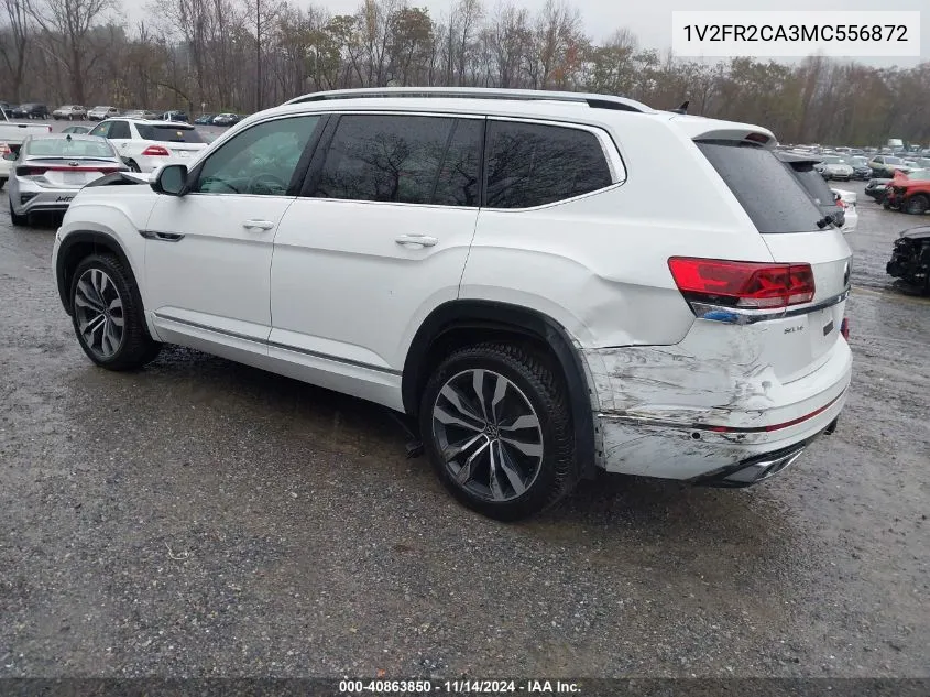 2021 Volkswagen Atlas 3.6L V6 Sel Premium R-Line VIN: 1V2FR2CA3MC556872 Lot: 40863850