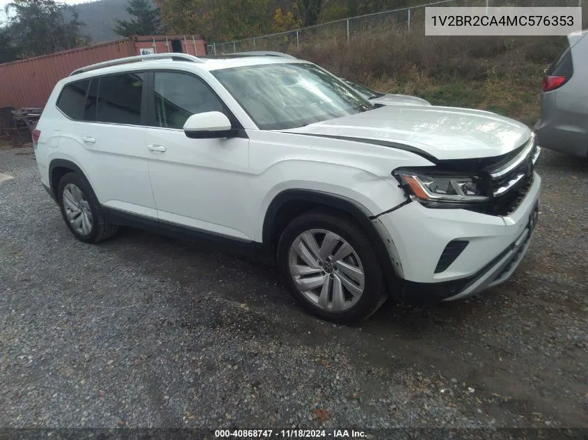 2021 Volkswagen Atlas 3.6L V6 Sel VIN: 1V2BR2CA4MC576353 Lot: 40868747