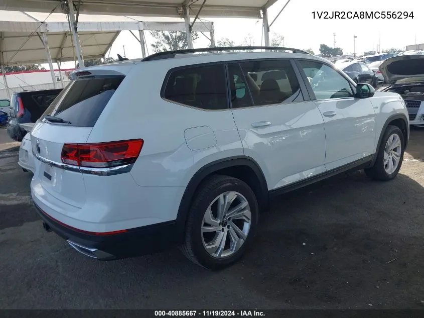 2021 Volkswagen Atlas 3.6L V6 Se W/Technology VIN: 1V2JR2CA8MC556294 Lot: 40885667