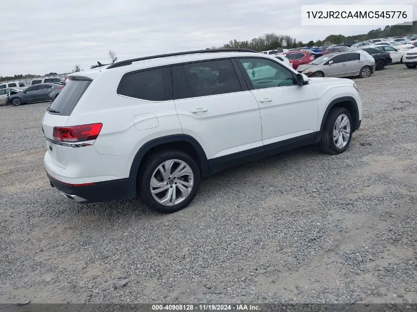 2021 Volkswagen Atlas 3.6L V6 Se W/Technology VIN: 1V2JR2CA4MC545776 Lot: 40908128