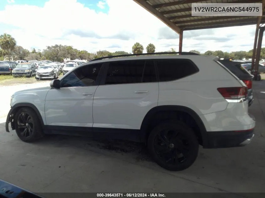 1V2WR2CA6NC544975 2022 Volkswagen Atlas 3.6L V6 Se W/Technology