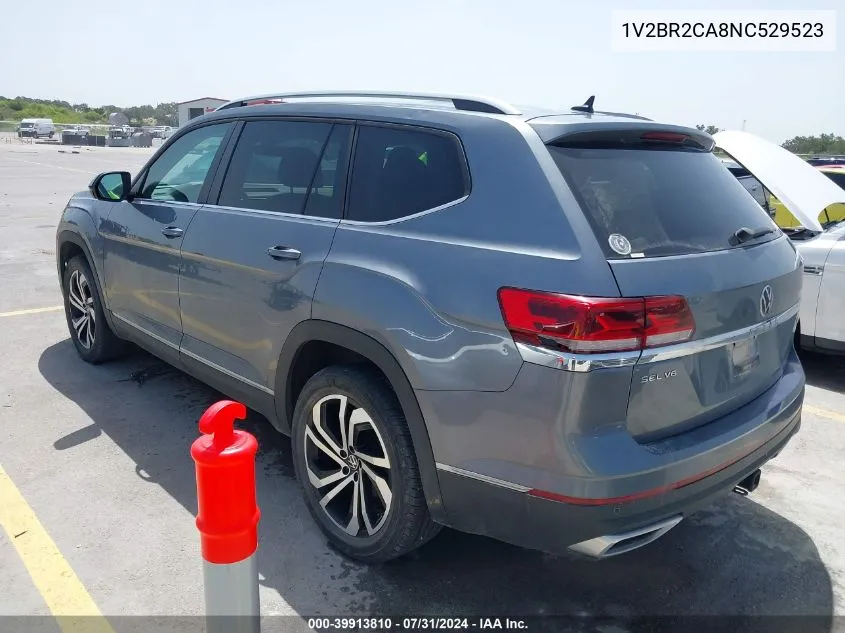 1V2BR2CA8NC529523 2022 Volkswagen Atlas 3.6L V6 Sel