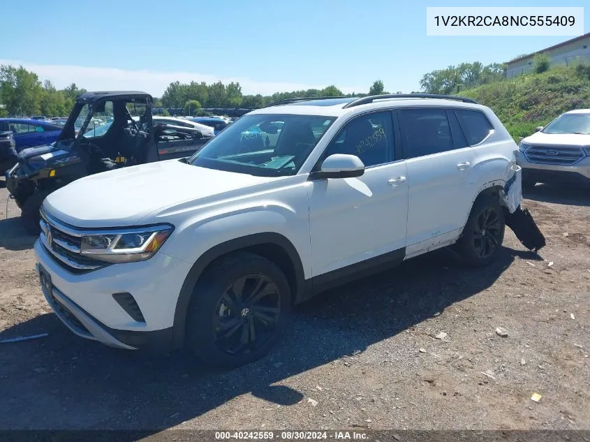 1V2KR2CA8NC555409 2022 Volkswagen Atlas 3.6L V6 Se W/Technology