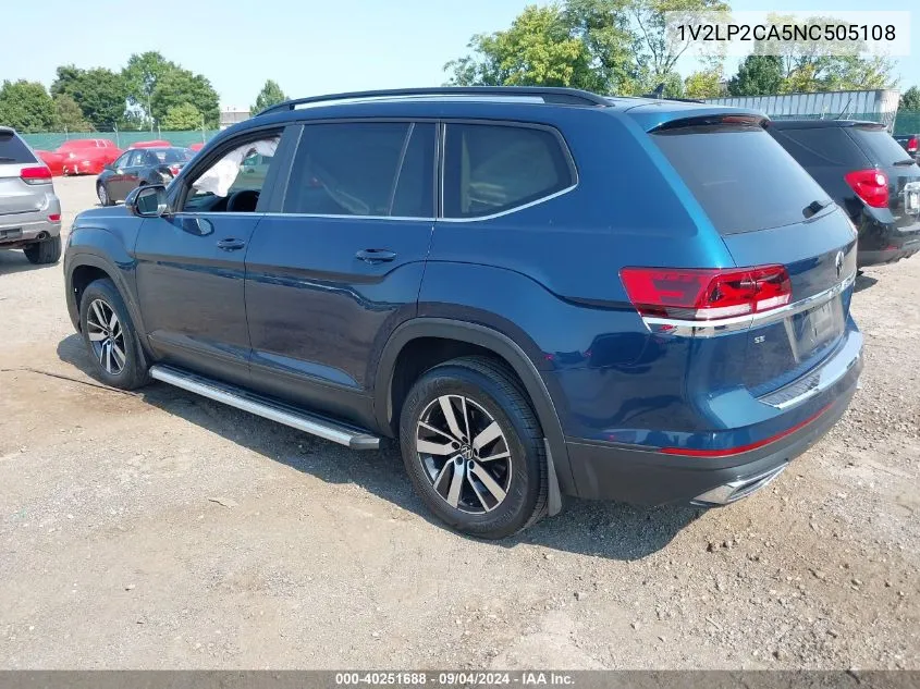 1V2LP2CA5NC505108 2022 Volkswagen Atlas 2.0T Se