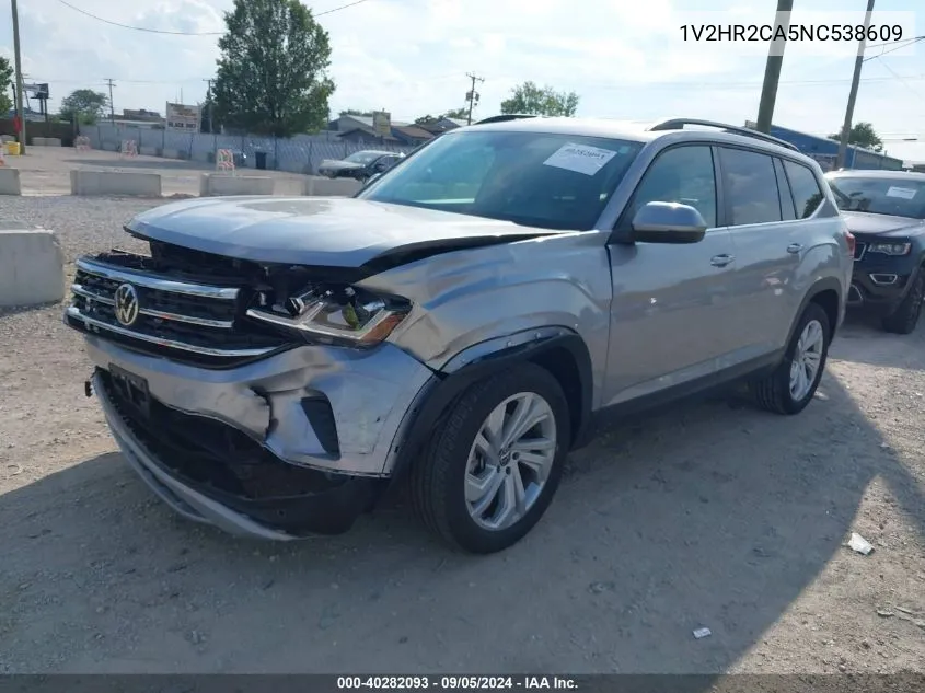 2022 Volkswagen Atlas 3.6L V6 Se W/Technology VIN: 1V2HR2CA5NC538609 Lot: 40282093