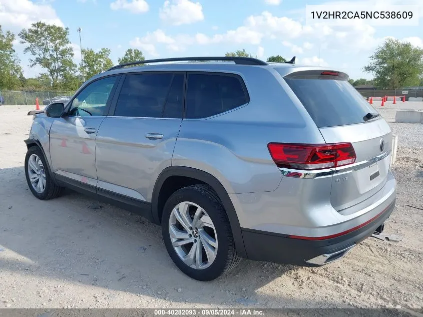 2022 Volkswagen Atlas 3.6L V6 Se W/Technology VIN: 1V2HR2CA5NC538609 Lot: 40282093