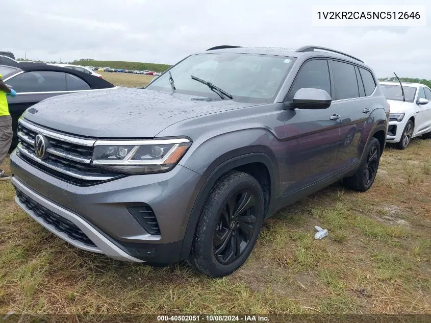 1V2KR2CA5NC512646 2022 Volkswagen Atlas Se