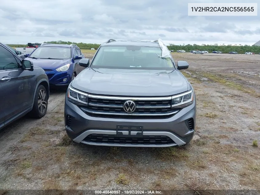 2022 Volkswagen Atlas 3.6L V6 Se W/Technology VIN: 1V2HR2CA2NC556565 Lot: 40540957