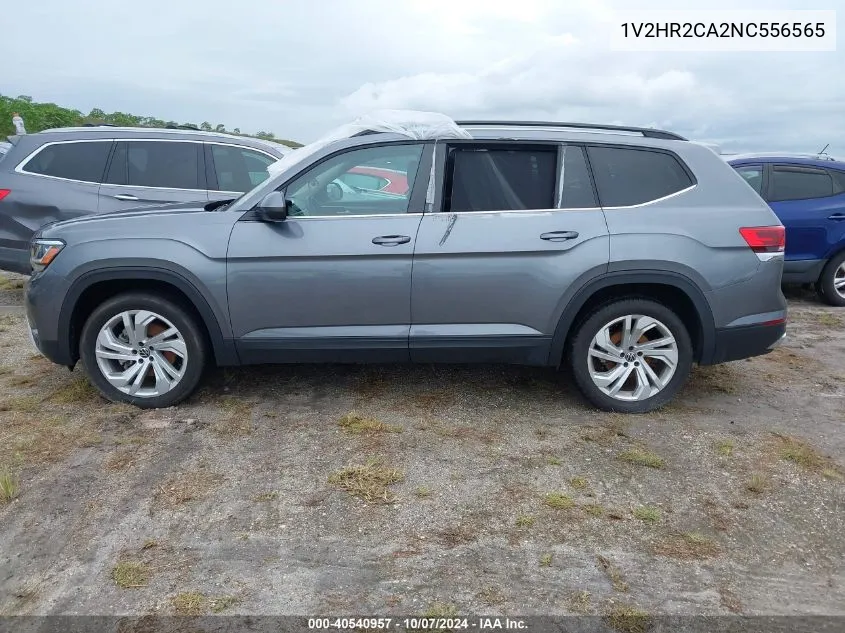 1V2HR2CA2NC556565 2022 Volkswagen Atlas 3.6L V6 Se W/Technology