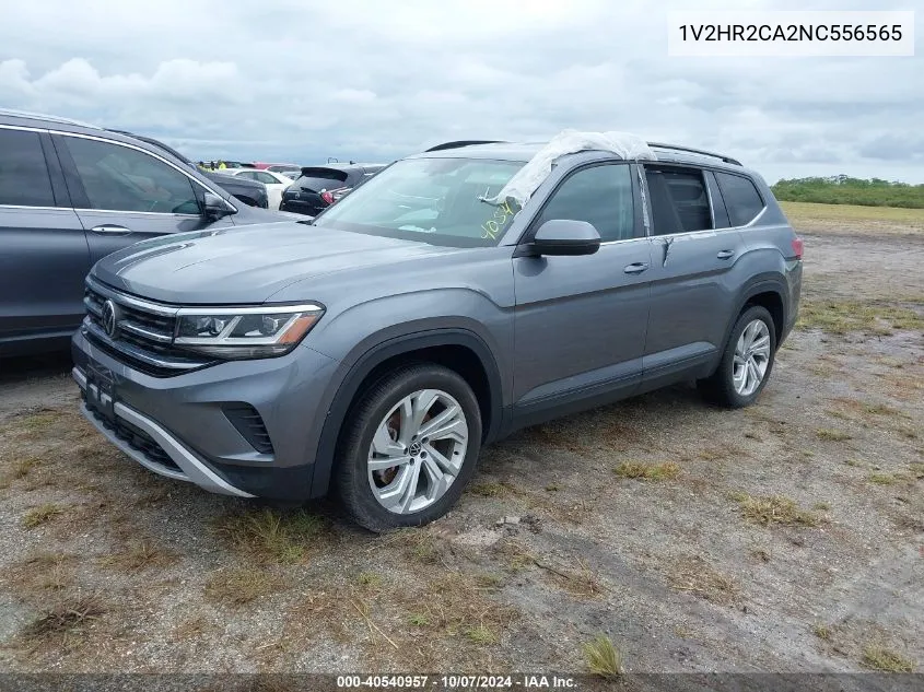 2022 Volkswagen Atlas 3.6L V6 Se W/Technology VIN: 1V2HR2CA2NC556565 Lot: 40540957