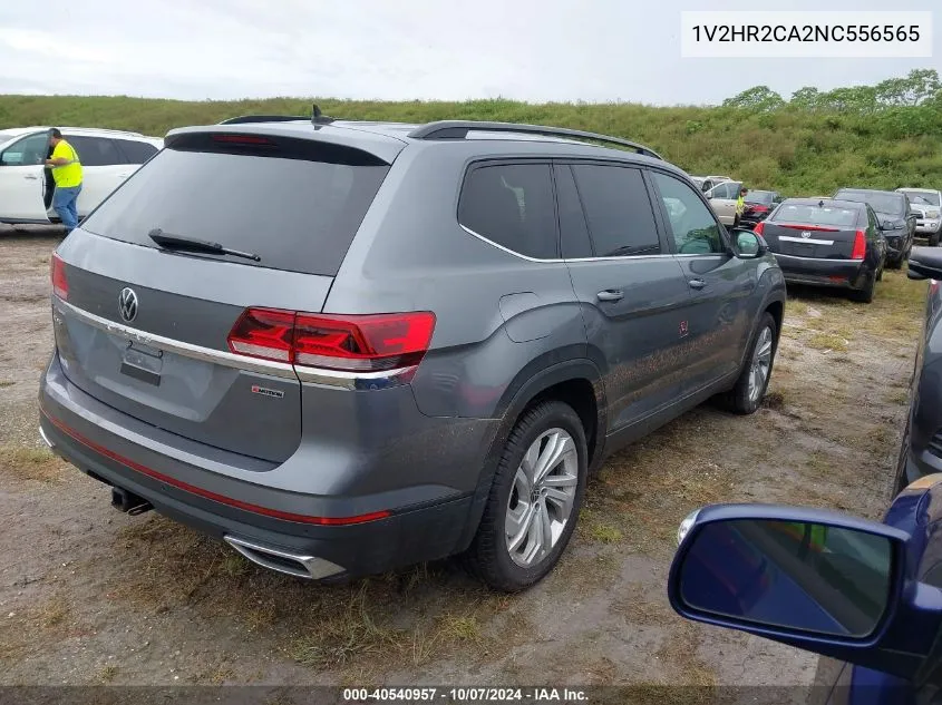 1V2HR2CA2NC556565 2022 Volkswagen Atlas 3.6L V6 Se W/Technology