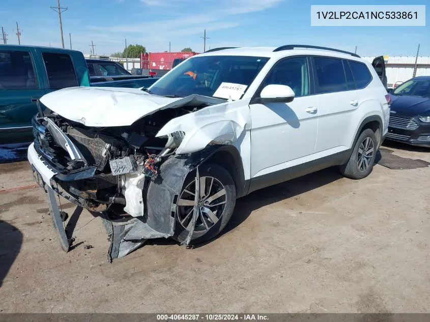 2022 Volkswagen Atlas 2.0T Se VIN: 1V2LP2CA1NC533861 Lot: 40645287