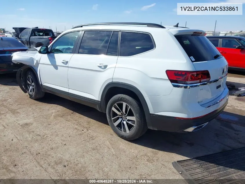 2022 Volkswagen Atlas 2.0T Se VIN: 1V2LP2CA1NC533861 Lot: 40645287