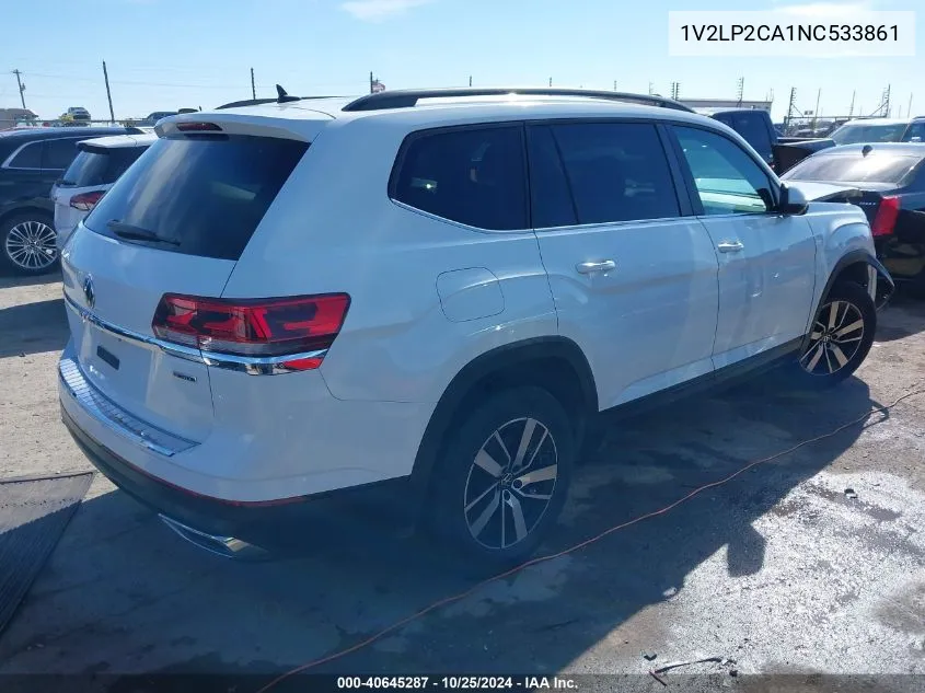 2022 Volkswagen Atlas 2.0T Se VIN: 1V2LP2CA1NC533861 Lot: 40645287