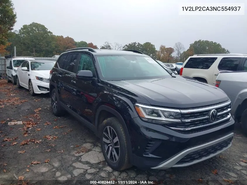 2022 Volkswagen Atlas 2.0T Se VIN: 1V2LP2CA3NC554937 Lot: 40824452