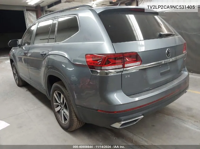 2022 Volkswagen Atlas 2.0T Se VIN: 1V2LP2CA9NC531405 Lot: 40856644