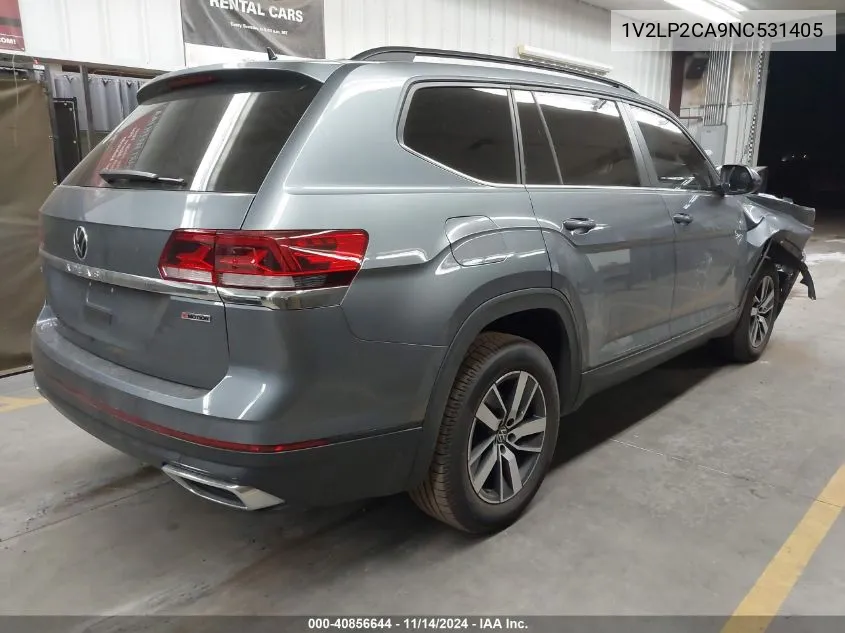 2022 Volkswagen Atlas 2.0T Se VIN: 1V2LP2CA9NC531405 Lot: 40856644