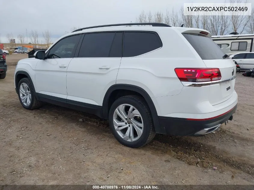 2023 Volkswagen Atlas 3.6L V6 Se W/Technology VIN: 1V2KR2CAXPC502469 Lot: 40788976