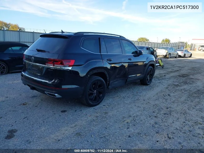 2023 Volkswagen Atlas 3.6L V6 Se W/Technology VIN: 1V2KR2CA1PC517300 Lot: 40809782