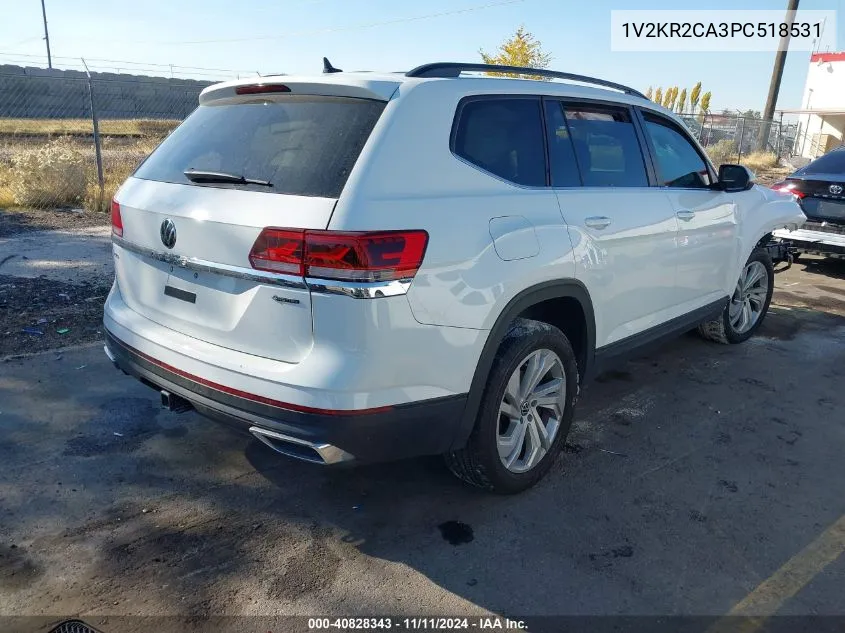 2023 Volkswagen Atlas 3.6L V6 Se W/Technology VIN: 1V2KR2CA3PC518531 Lot: 40828343