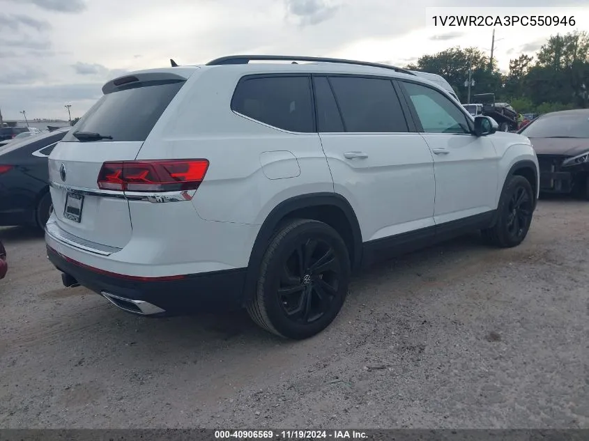 2023 Volkswagen Atlas 3.6L V6 Se W/Technology VIN: 1V2WR2CA3PC550946 Lot: 40906569