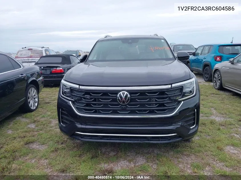 2024 Volkswagen Atlas Sel Premium R-Line VIN: 1V2FR2CA3RC604586 Lot: 40480574