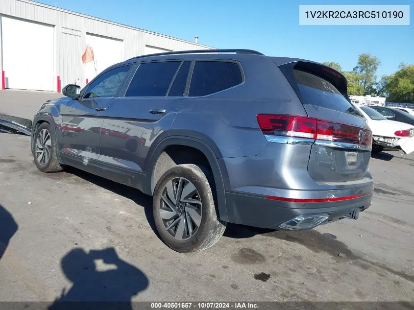 1V2KR2CA3RC510190 2024 Volkswagen Atlas 2.0T Se W/Technology