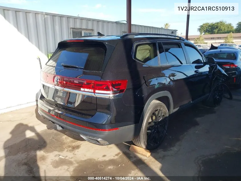 2024 Volkswagen Atlas 2.0T Se W/Technology VIN: 1V2JR2CA1RC510913 Lot: 40514274