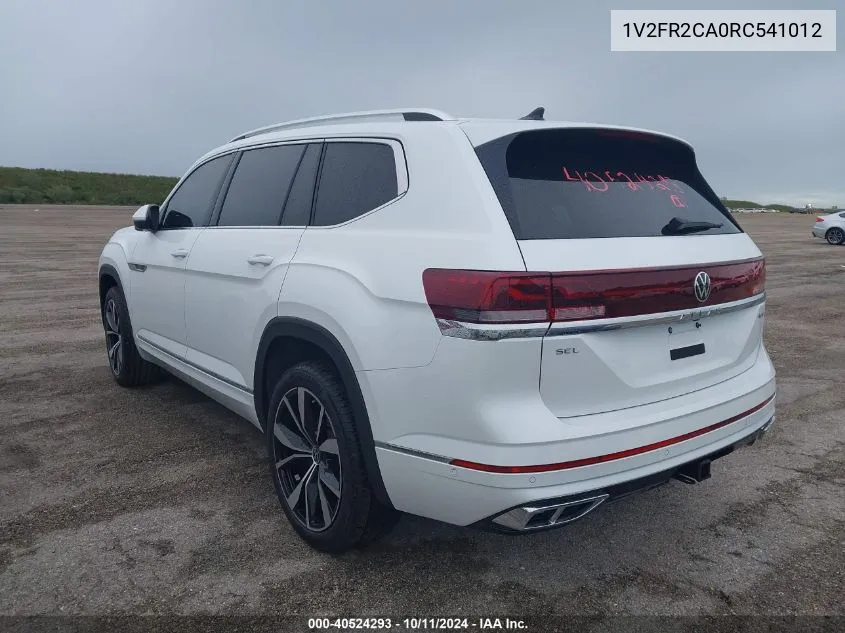 2024 Volkswagen Atlas Sel Premium R-Line VIN: 1V2FR2CA0RC541012 Lot: 40524293