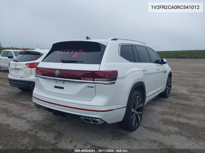 2024 Volkswagen Atlas Sel Premium R-Line VIN: 1V2FR2CA0RC541012 Lot: 40524293