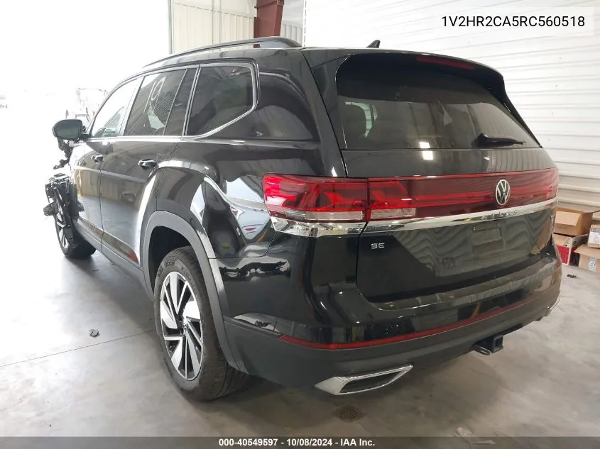 1V2HR2CA5RC560518 2024 Volkswagen Atlas 2.0T Se W/Technology