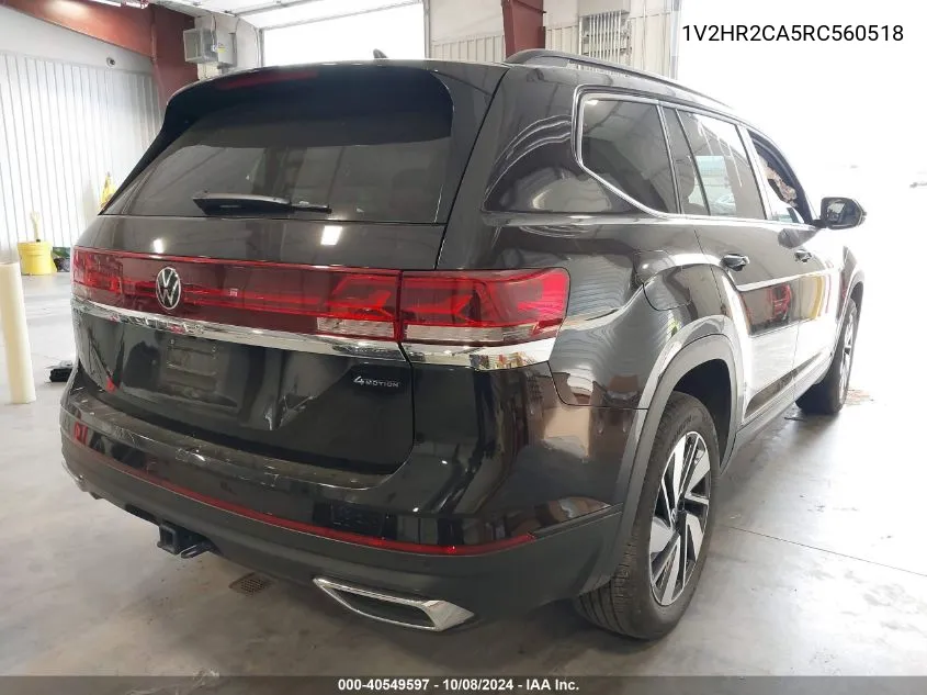 1V2HR2CA5RC560518 2024 Volkswagen Atlas 2.0T Se W/Technology