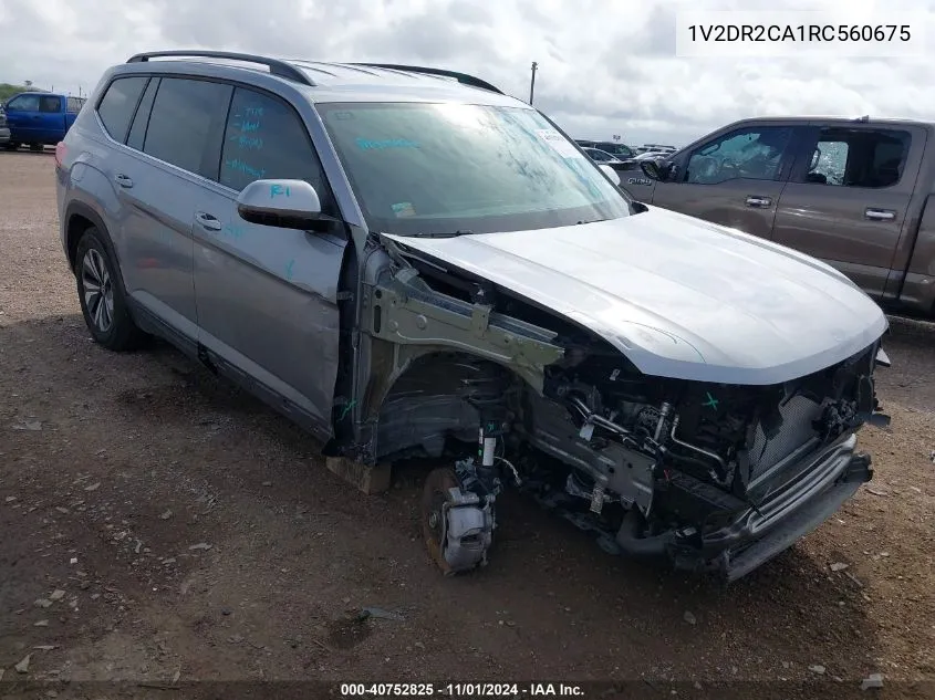 2024 Volkswagen Atlas 2.0T Se VIN: 1V2DR2CA1RC560675 Lot: 40752825