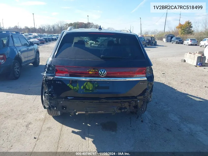 2024 Volkswagen Atlas 2.0T Sel VIN: 1V2BR2CA7RC518499 Lot: 40786787